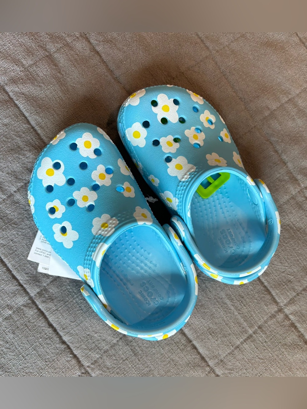 Kids Blue Daisy Crocs